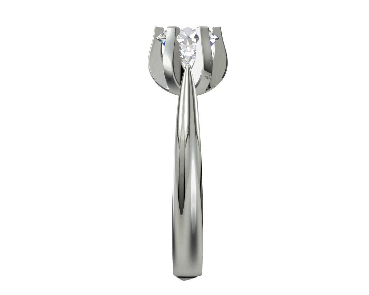 ENGAGEMENT RING STL AND 3DM FILE FOR DOWNLOAD AND PRINT - CA14 3D print model_7