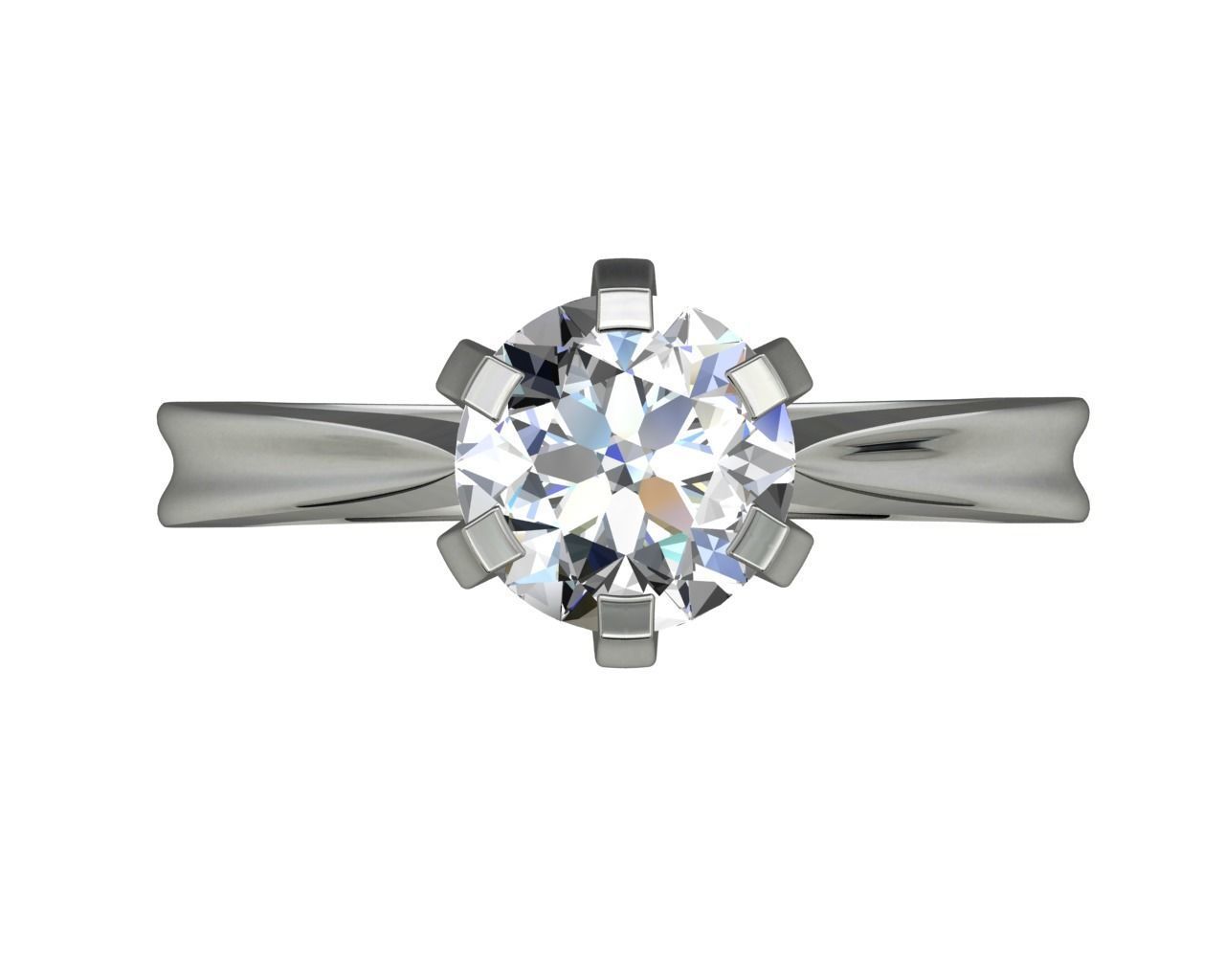 ENGAGEMENT RING STL AND 3DM FILE FOR DOWNLOAD AND PRINT - CA14 3D print model_3