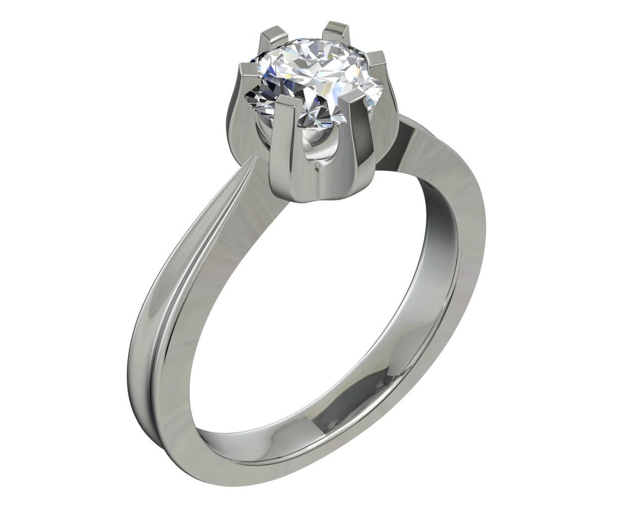 ENGAGEMENT RING STL AND 3DM FILE FOR DOWNLOAD AND PRINT - CA14 3D print model_4