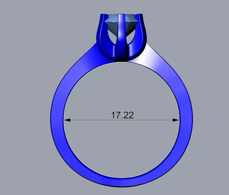 ENGAGEMENT RING STL AND 3DM FILE FOR DOWNLOAD AND PRINT - CA14 3D print model_0