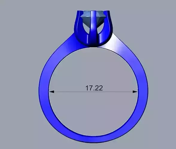 ENGAGEMENT RING STL AND 3DM FILE FOR DOWNLOAD AND PRINT - CA14 3D print model