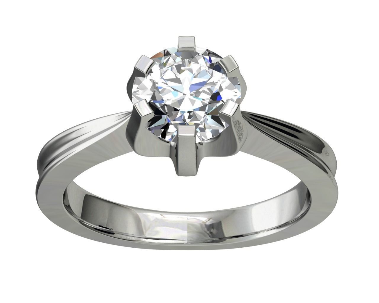 ENGAGEMENT RING STL AND 3DM FILE FOR DOWNLOAD AND PRINT - CA14 3D print model_2