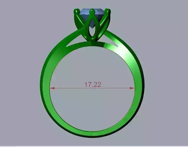 ENGAGEMENT RING STL AND 3DM FILE FOR DOWNLOAD AND PRINT - CA15 3D print model