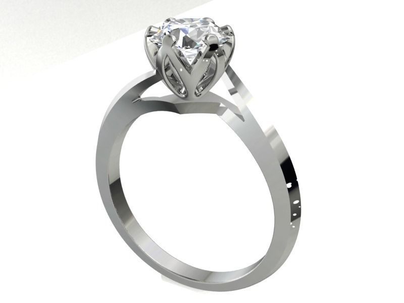 ENGAGEMENT RING STL AND 3DM FILE FOR DOWNLOAD AND PRINT - CA15 3D print model_3
