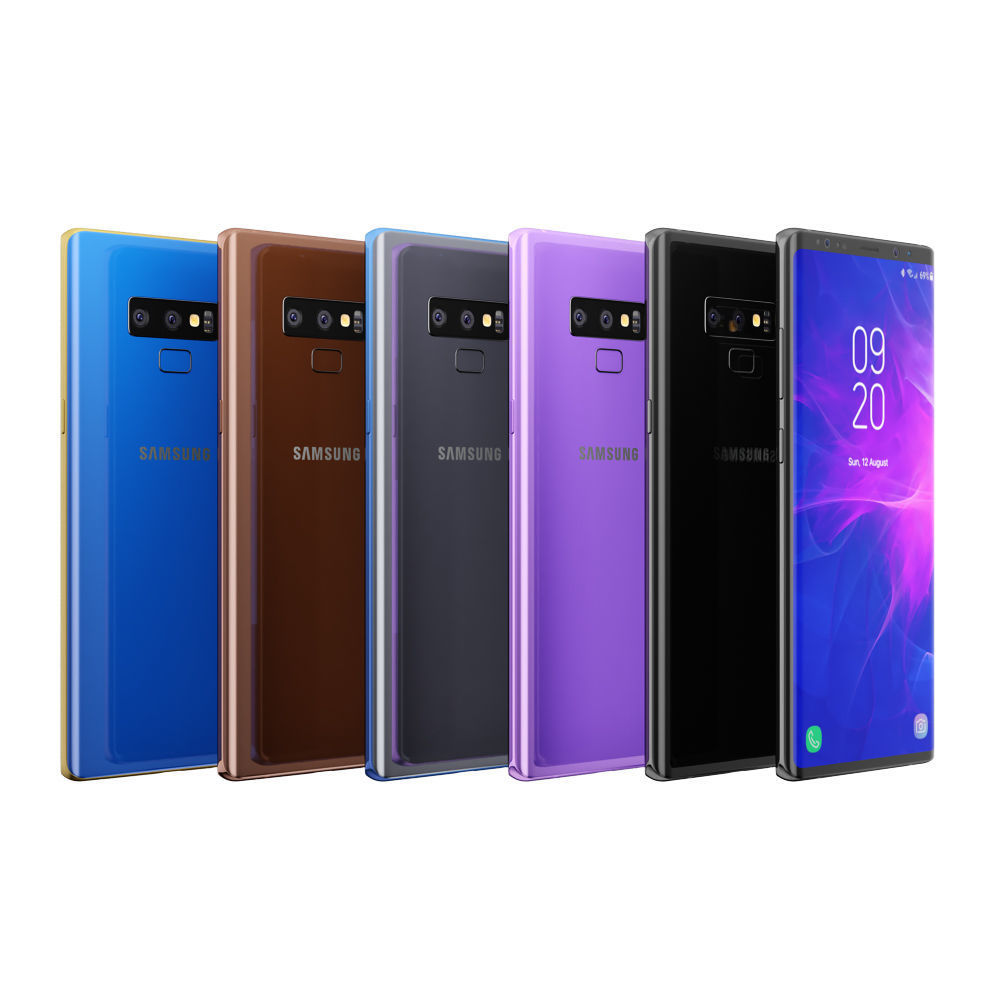 Samsung Galaxy Note 9 All colors 3D model_3