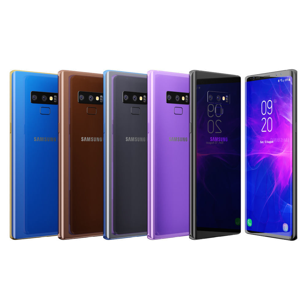 Samsung Galaxy Note 9 All colors 3D model_4