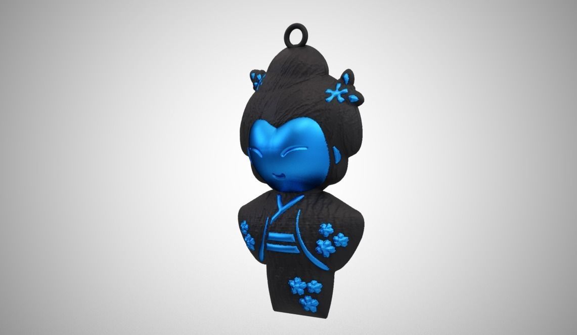Geisha Necklace 3D print model_3