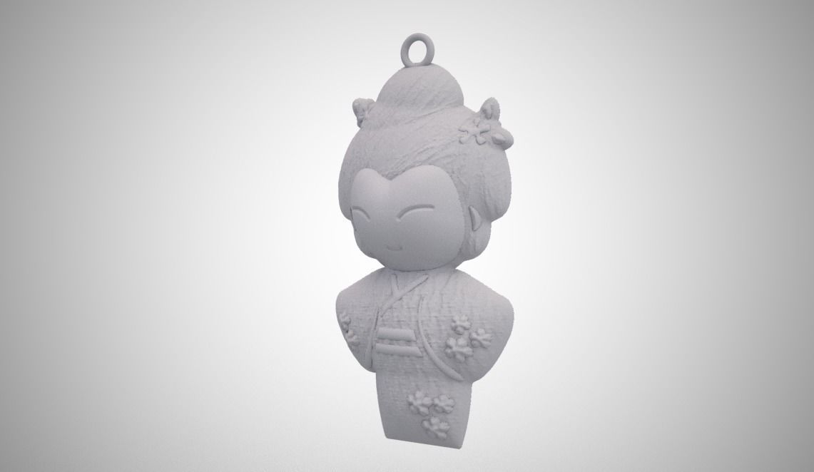 Geisha Necklace 3D print model_8