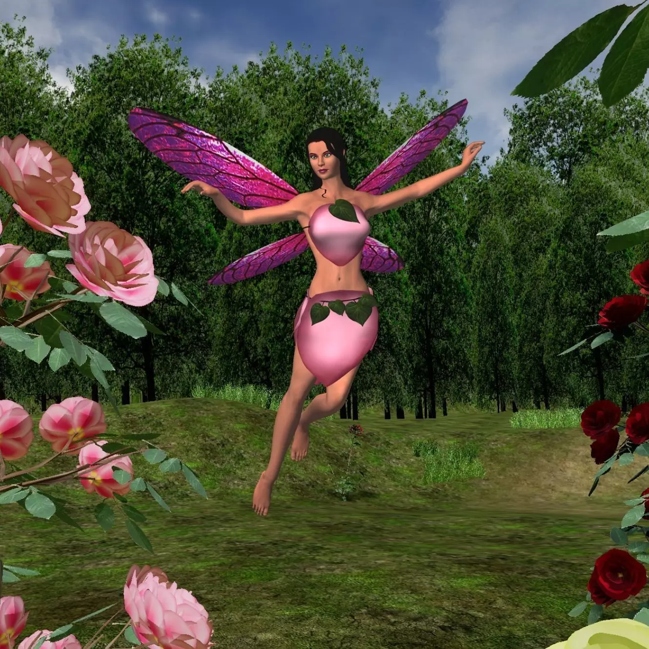 Realistic Fairy Rigged with Animations 3D model_0