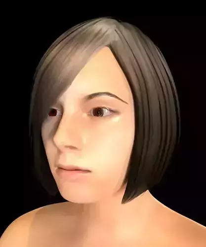 Pan Asian Female 3D model Pan Asian Female 3D model