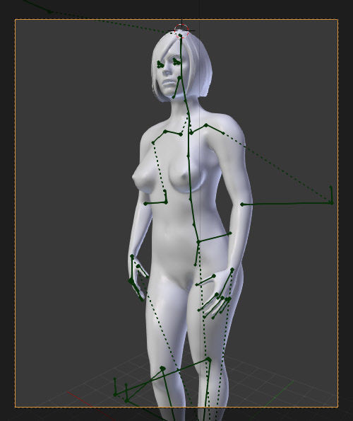 Pan Asian Female 3D model_3