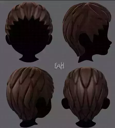 3D Hair style for boy V12