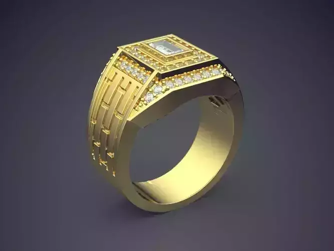 Elegant Luxurious Diamond-Ring for Men