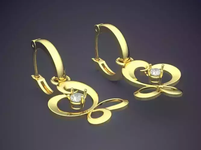 Precious Girly Butterfly-Shaped Earrings for Girls