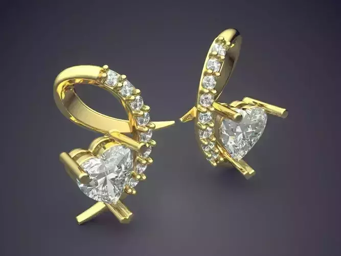 Luxurious Unique Futuristic Design Earrings