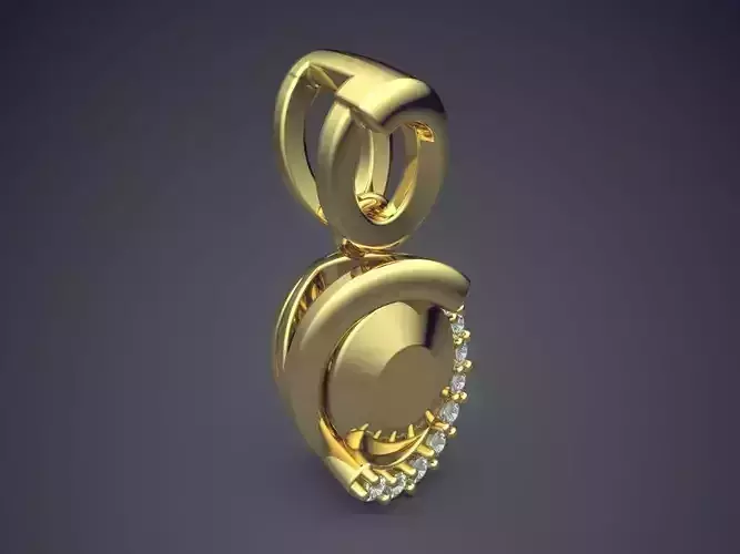 Precious Minimalistic Simple Classic Dainty Golden Pendant 