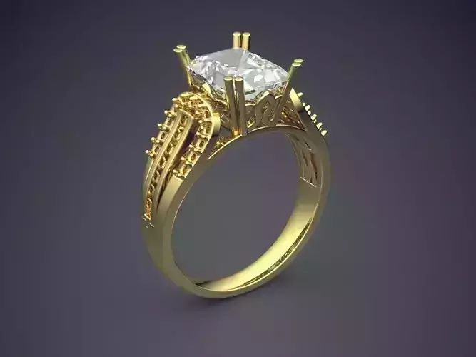 Elegant Luxurious Diamond-Ring for Engagement