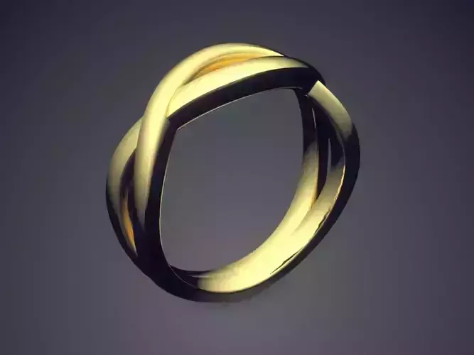 Unique Simple Minimalistic Futuristic Design Engagement Ring