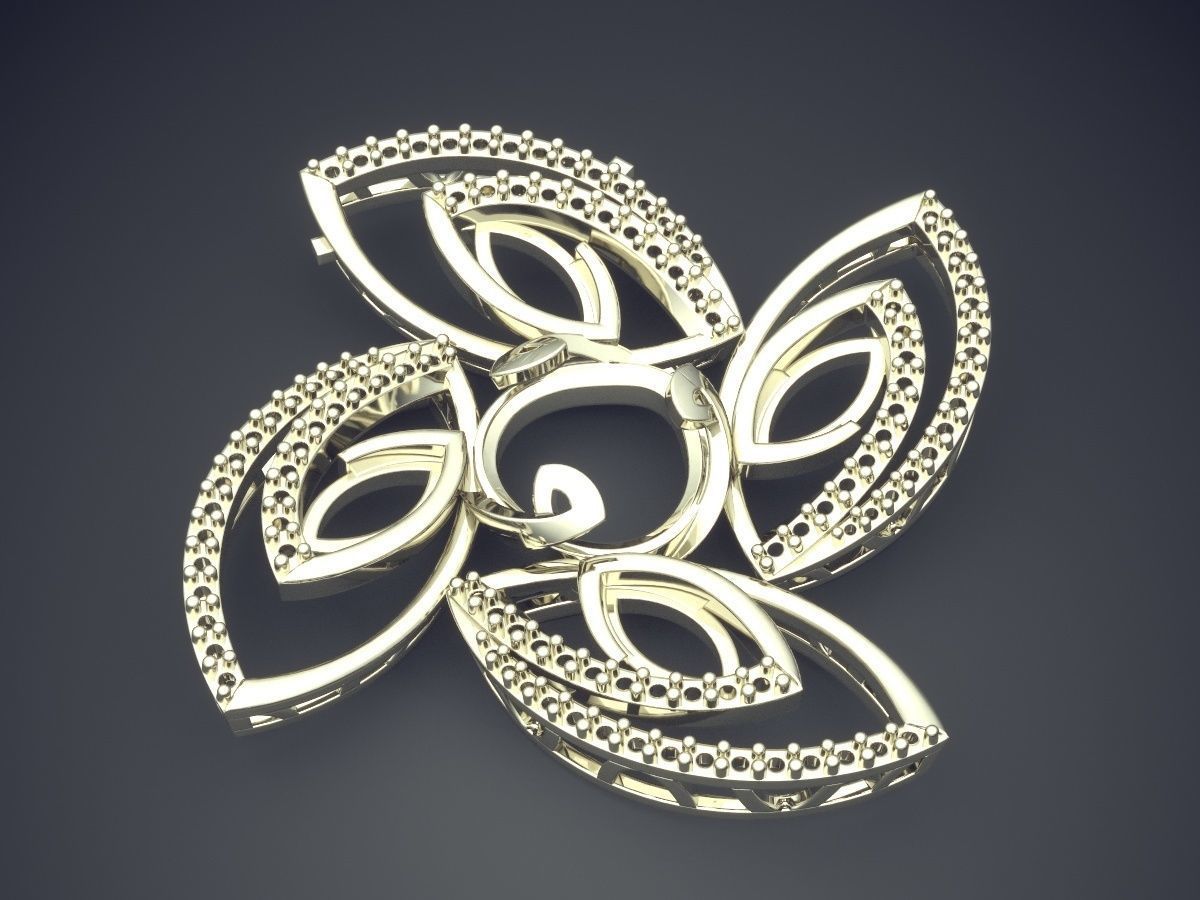 Luxurious Detailed Extravagant Impressive Pendant 3D print model_1