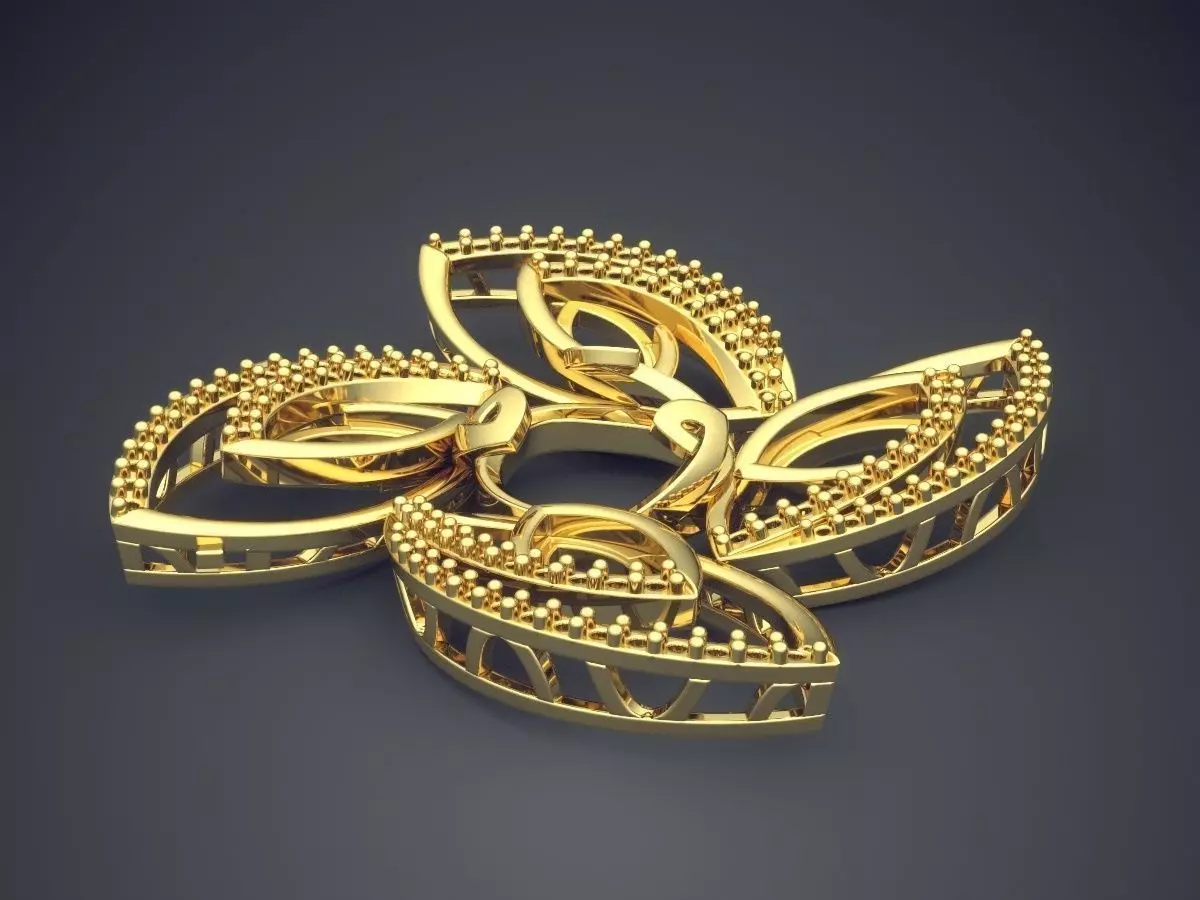 Luxurious Detailed Extravagant Impressive Pendant 3D print model_0