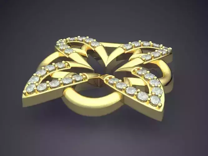 Unique Beautiful Extravagant Golden Flower-like Pendant