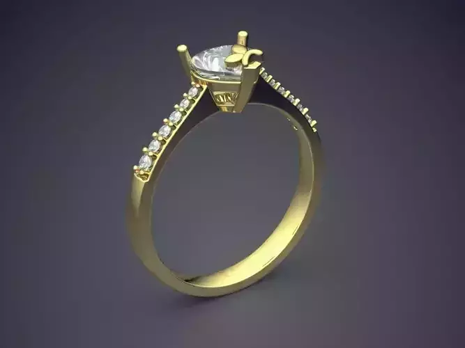 Elegant Luxurious Diamond-Ring Perfect for Engagement