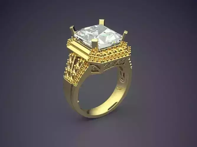 Extravagant Thick Diamond-Ring for Men