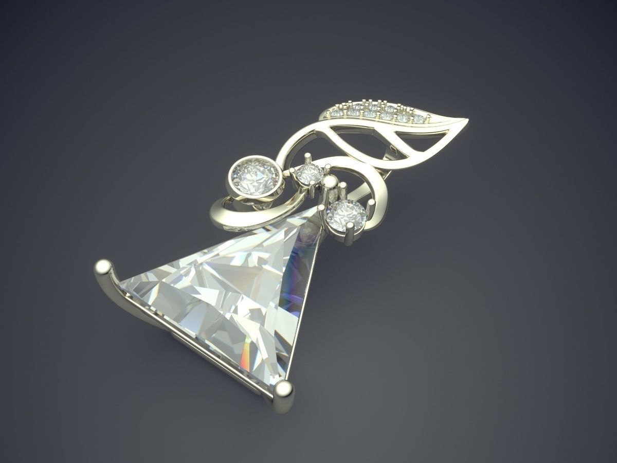 Lovely Impressive Classic Angel-like Design Pendant 3D print model_1