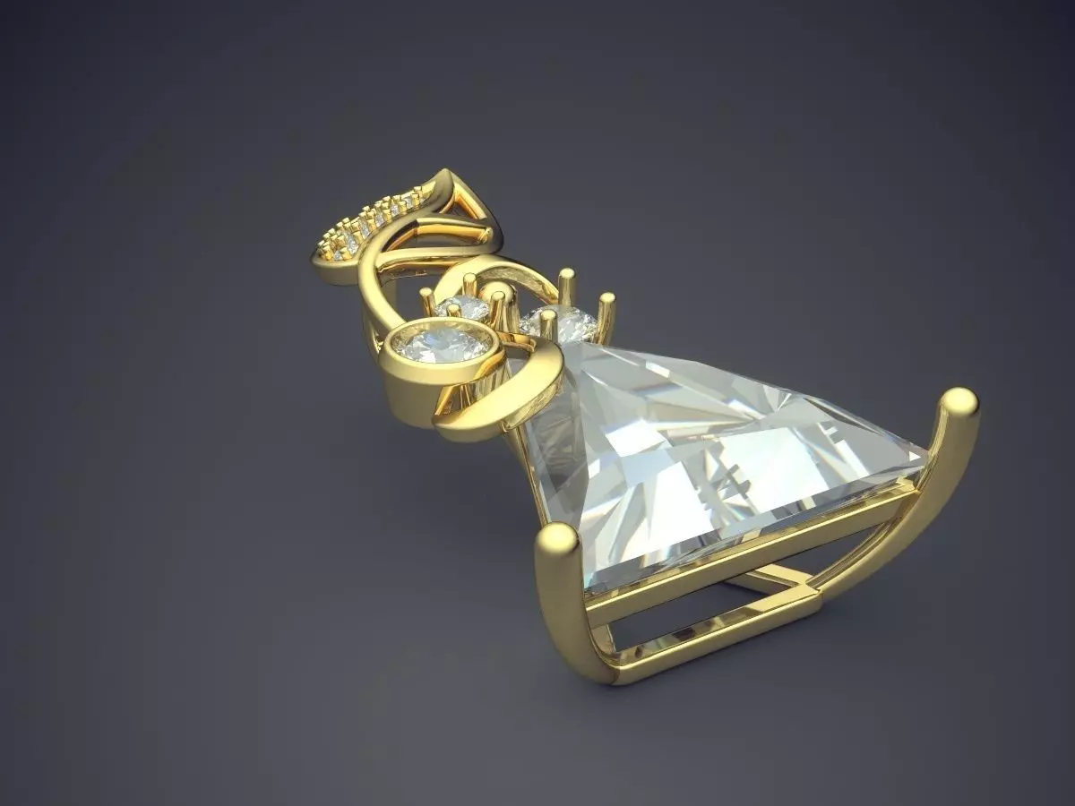 Lovely Impressive Classic Angel-like Design Pendant 3D print model_0