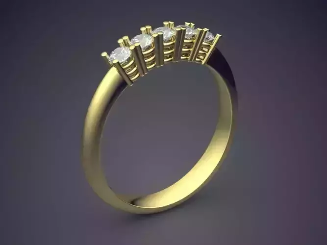 Lovely Petite Engagement Ring with Small Diamonds