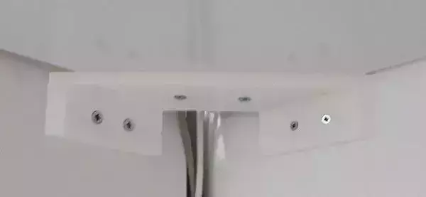 corner shelf brace fastener