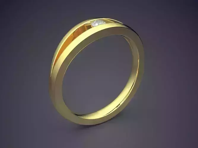Unique Minimalistic Design Carved Perfect Diamond-Ring 