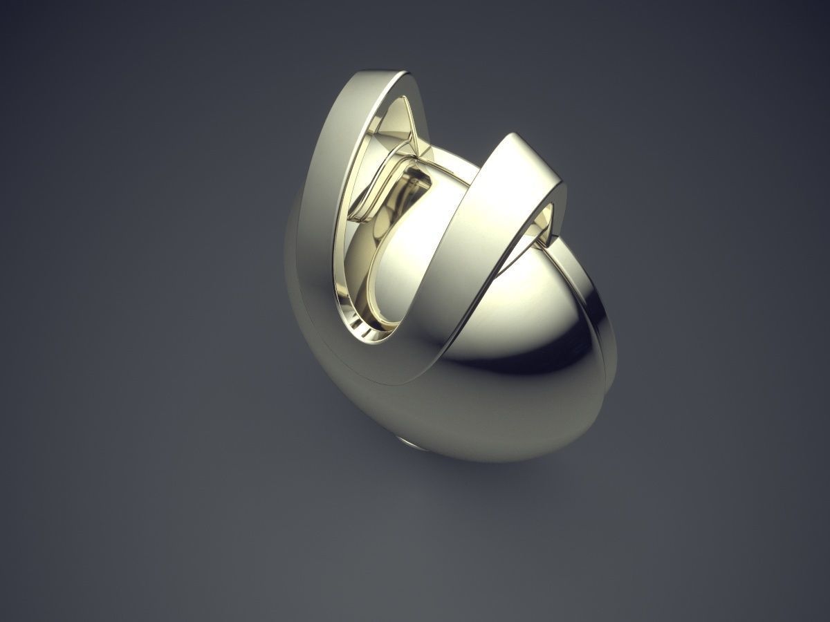 Modern Shaped Futuristic Design Pendant 3D print model_1