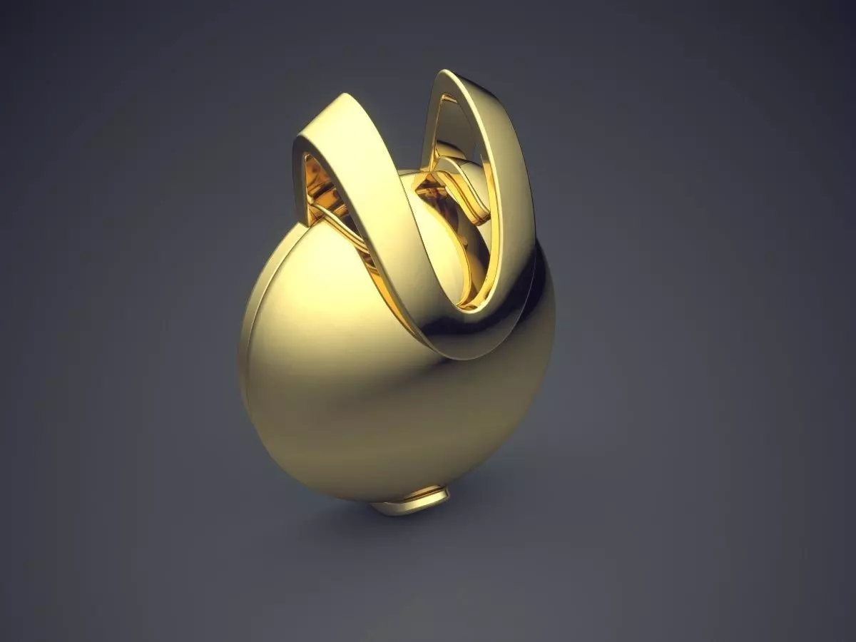 Modern Shaped Futuristic Design Pendant 3D print model_0