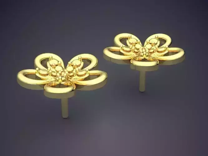 Beautiful Cute Flower-Shaped Girly Earrings