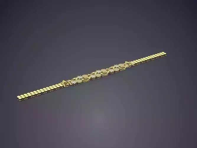 Simple Classic Diamond Bracelet