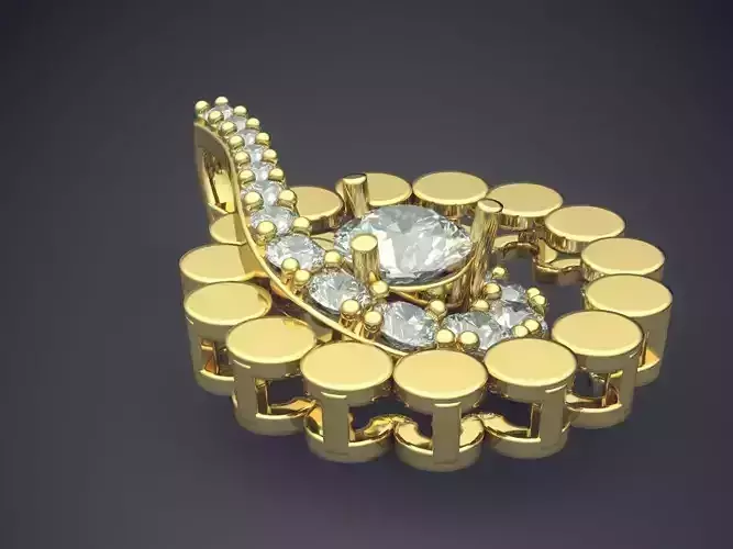Gorgeous Detailed Diamond Pendant