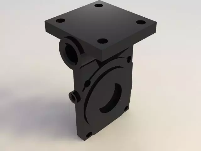 Carrier for Knorr-Bremse distributor valve Free 3D model_0