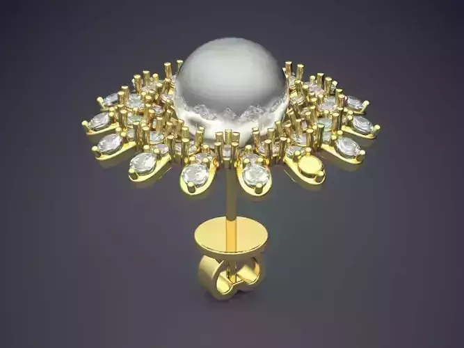 Vintage Classic Glamorous Earring with Pearl