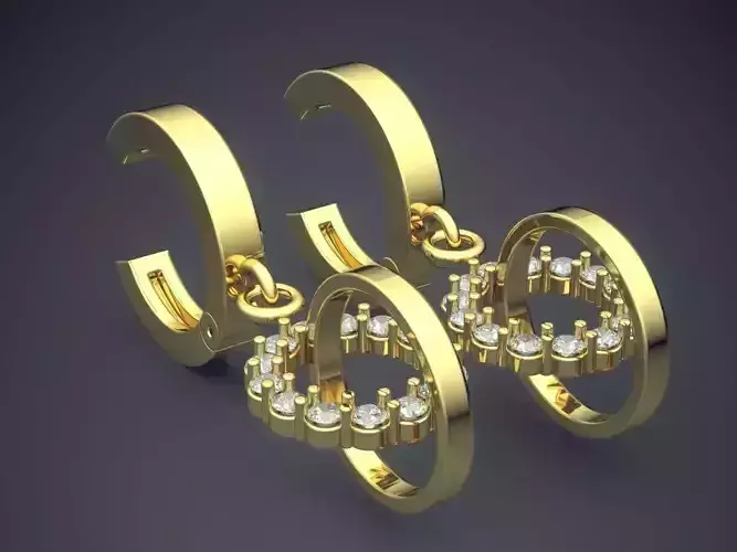 Pretty Unique Diamond Earrings