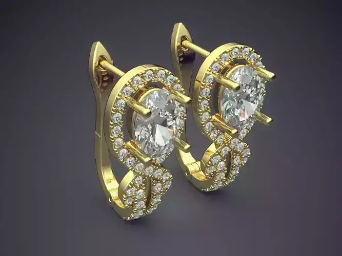 Beautiful Golden Minimalistic Earrings 