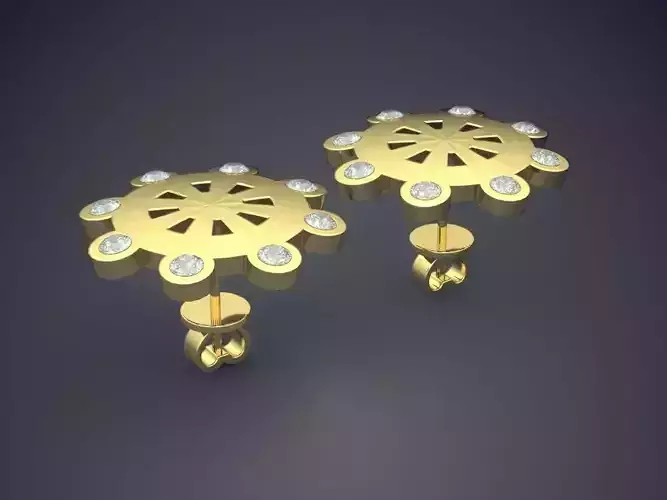 Flower Shaped Earrings