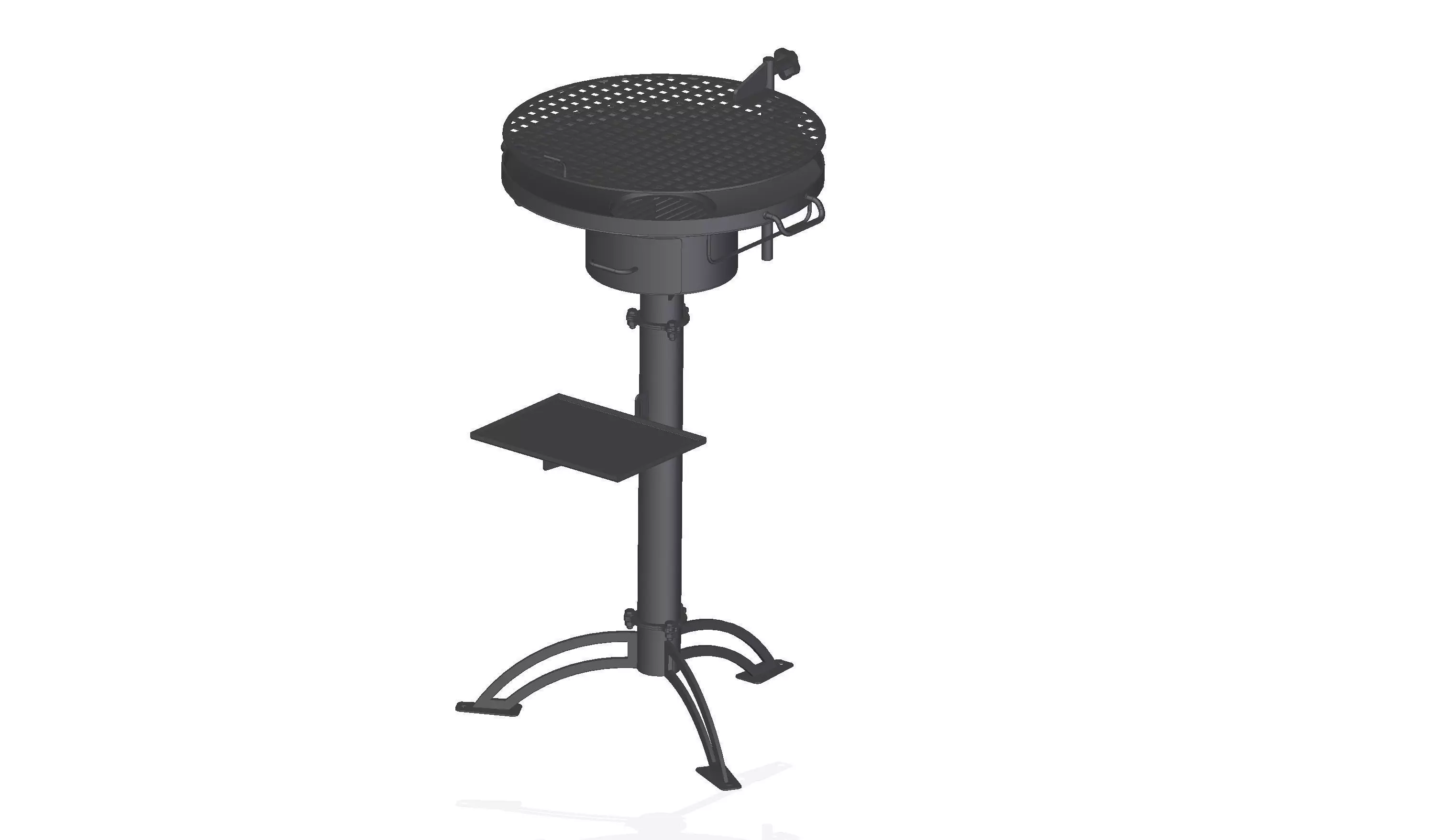 Grill bbq stand Free 3D model_0
