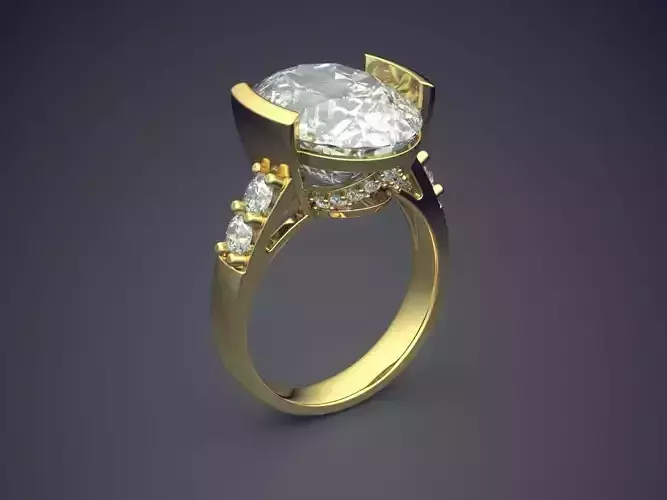 Impressive Classic Minimal Engagement Diamond Ring