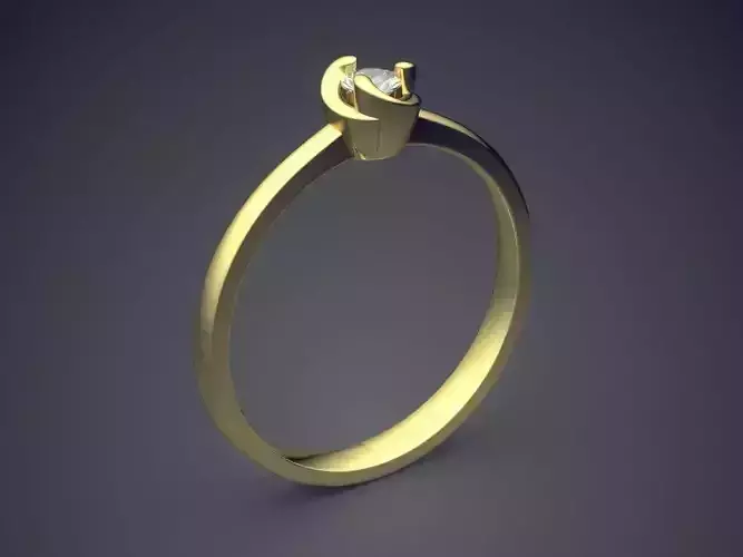 Engagement Ring With Diamond CAD-648