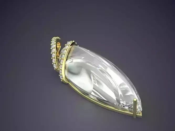 Impressive Crystal Pendant 3D print model