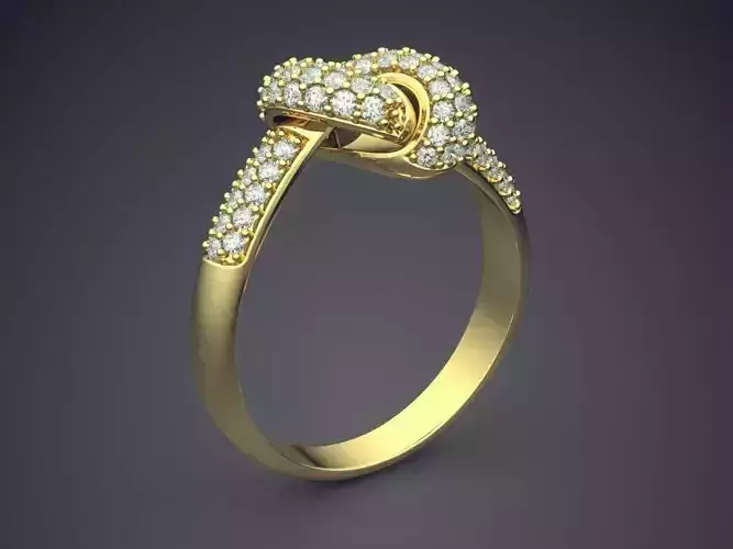 Tied Knot Diamond Ring