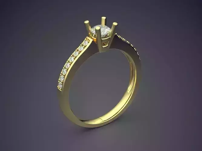 Subtle Engagement Ring for Women