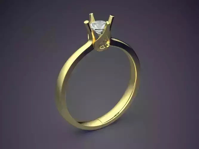 Engagement Ring With Diamond CAD-595