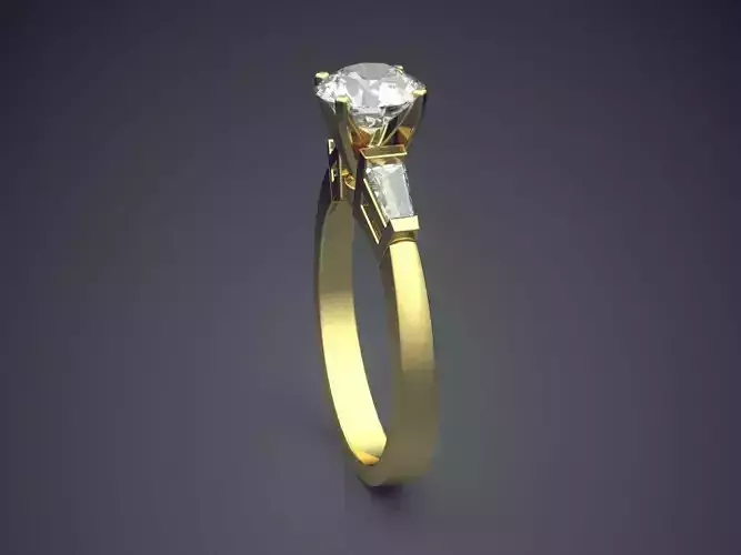 Ring With Diamonds CAD-561